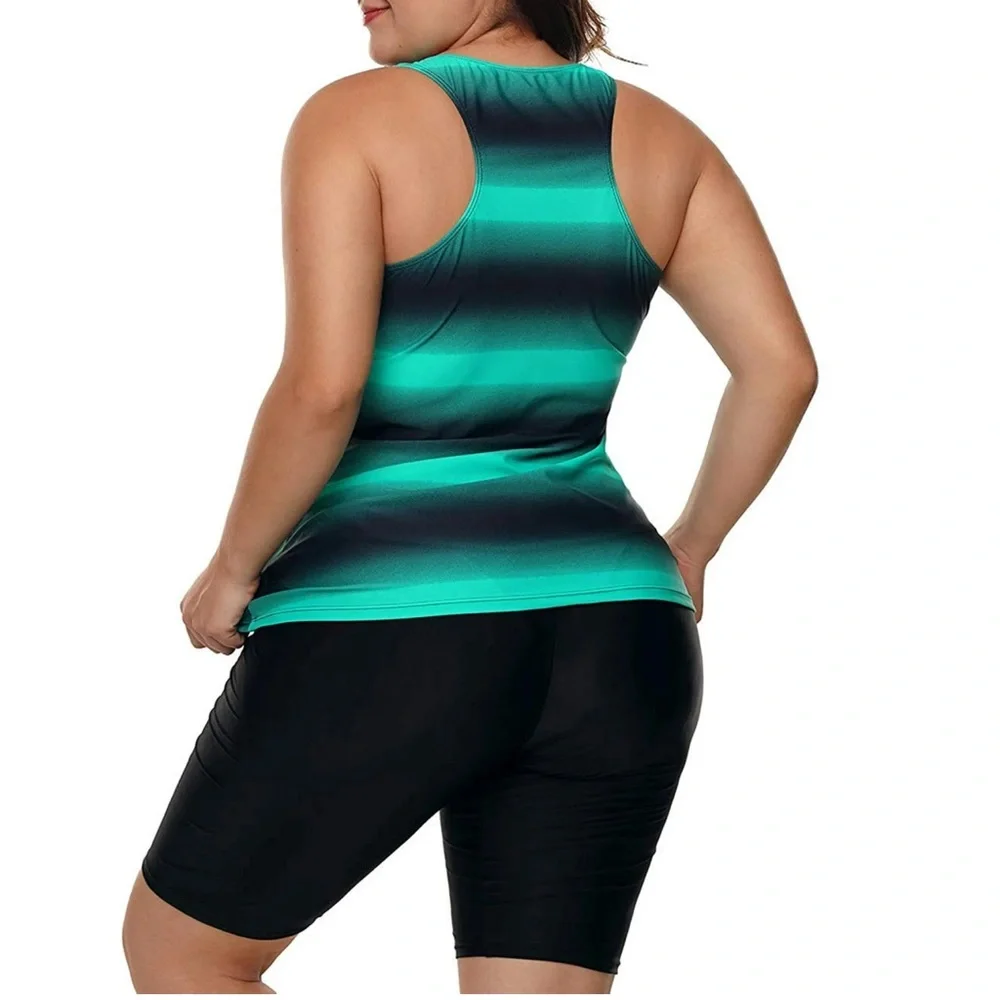Women One Piece Swimsuit Tummy Control Bathing Suit Rashguard Plus Size XXL